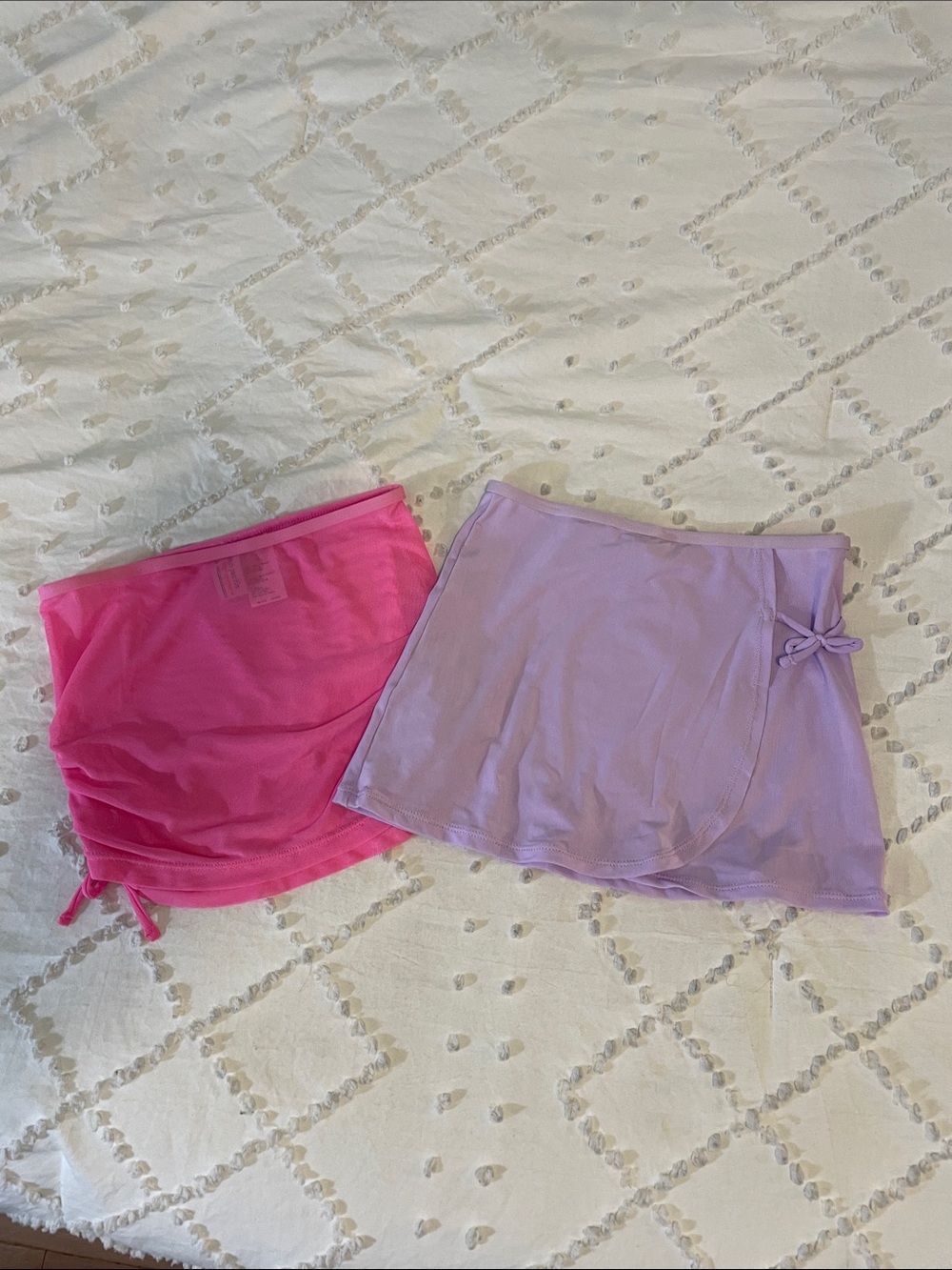 OP Bundle Pink and Purple swim cover up skirt new size 6